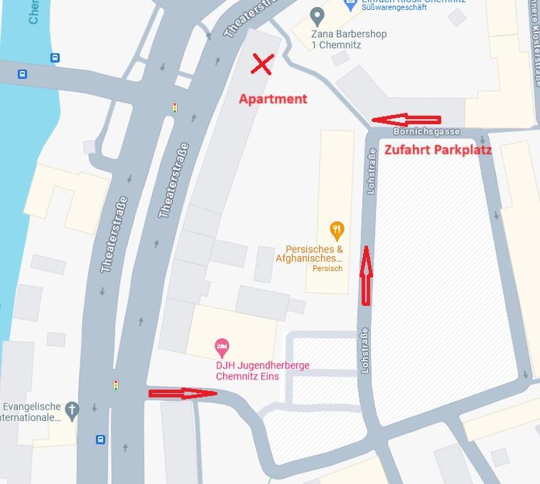T21 - Apartment Direkt Im Zentrum Mit Parkplatz Chemnitz Zewnętrze zdjęcie